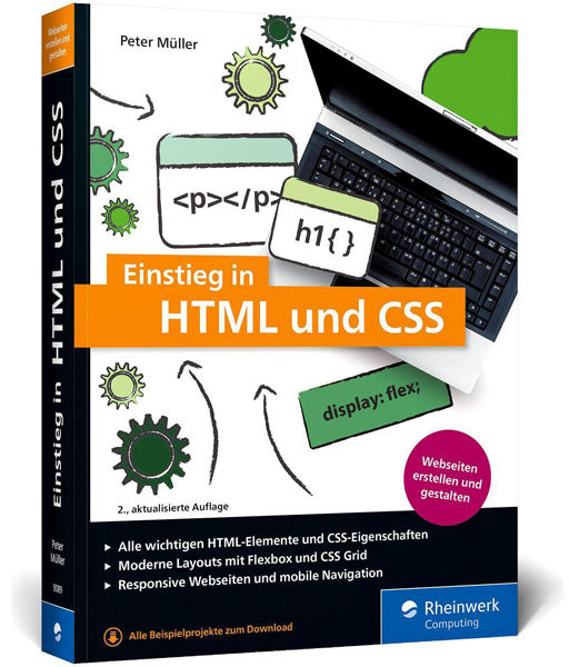 Abbildung Buch Einstieg in HTML und CSS