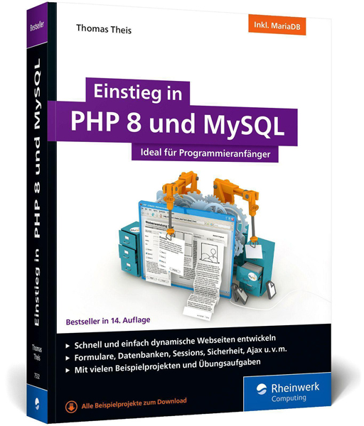Abbildung Buch Einstieg in PHP 8 und MySQL