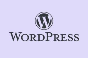 WordPress-Logo mit Text