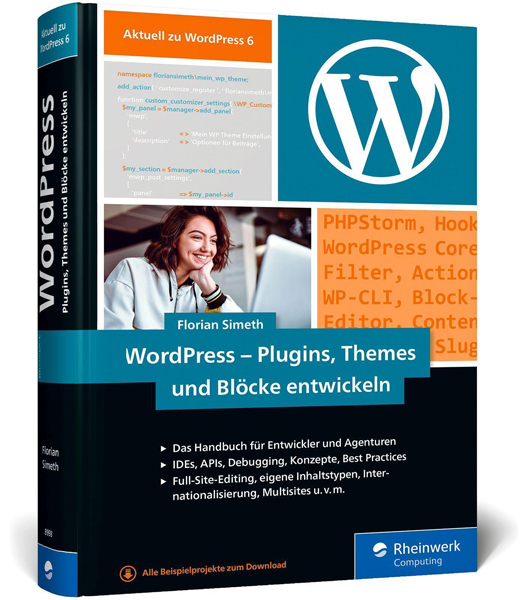 Abbildung Buch WordPress - Plugins, Themes und Blöcke entwickeln